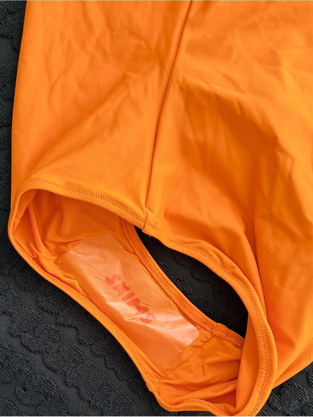 🧡 SKIMS Signature Swim High Neck One Piece Swimsuit | Tangerine | M | NWT